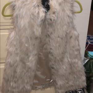 Rachel Zoe faux fur vest